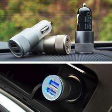 Load image into Gallery viewer, 2-Port Dual Metalic USB Universal Car Charger