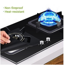 Load image into Gallery viewer, Thick Reusable Gas Stovetop 2mm Burner Protector (Black)