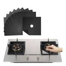 Load image into Gallery viewer, Thick Reusable Gas Stovetop 2mm Burner Protector (Black)