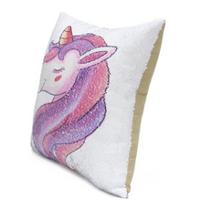Load image into Gallery viewer, Reversible Unicorn Printed Mermaid Sequins Pillowcase