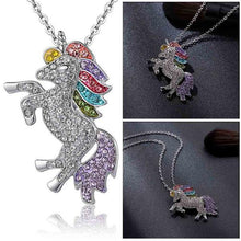 Load image into Gallery viewer, Rainbow Unicorn Necklace