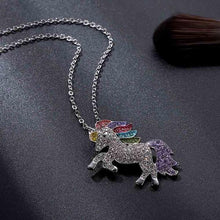 Load image into Gallery viewer, Rainbow Unicorn Necklace