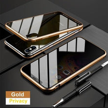 Load image into Gallery viewer, Magnetic Privacy Metal Phone Case For Iphone