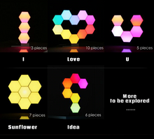 Load image into Gallery viewer, SmartHex™ - Geometry Assembly Smart Night Light - Have Light Your Way
