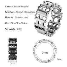 Load image into Gallery viewer, 29-IN-1 STAINLESS STEEL MULTI-FUNCTIONAL TOOLS BRACELET
