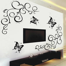 Load image into Gallery viewer, Butterfly and Vine DIY Wall Stickers
