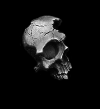 Load image into Gallery viewer, PIRATES - The Broken Skull Necklace - Reality is Inside The Skull.
