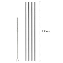 Load image into Gallery viewer, Stainless Steel Drinking Straw (with Cleaning Brush)
