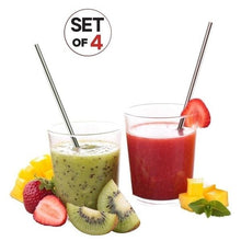 Load image into Gallery viewer, Stainless Steel Drinking Straw (with Cleaning Brush)

