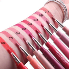 Load image into Gallery viewer, 8 Colors MISS ROSE Multi-functional Sexy Matte Lipstick Lipliner Pen
