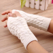 Load image into Gallery viewer, Fingerless Knitted Arm Warmer Gloves
