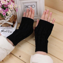 Load image into Gallery viewer, Fingerless Knitted Arm Warmer Gloves

