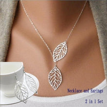 Load image into Gallery viewer, Silver Leaves Necklace
