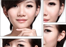 Load image into Gallery viewer, Silver Plated Crystal Stud Earrings
