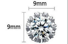 Load image into Gallery viewer, Silver Plated Crystal Stud Earrings
