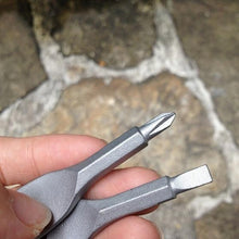 Load image into Gallery viewer, Stainless Keychain Pocket Tool Screwdriver Set
