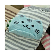 Load image into Gallery viewer, Cute Women's Knit Cotton Cat Socks
