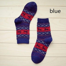 Load image into Gallery viewer, Christmas Deer Moose Design Casual Warm Winter Knit Wool Socks
