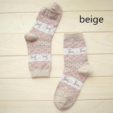 Load image into Gallery viewer, Christmas Deer Moose Design Casual Warm Winter Knit Wool Socks
