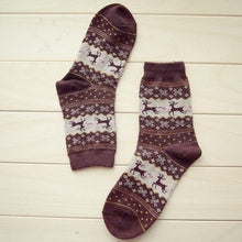 Load image into Gallery viewer, Christmas Design Wool Stocking
