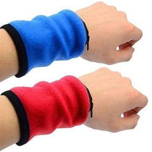 Load image into Gallery viewer, Fleece Zippered Wrist Wallet
