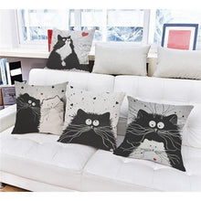 Load image into Gallery viewer, Cartoon Linen Cushion Cover
