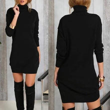 Load image into Gallery viewer, Long Sleeve Winter Sweater Dress
