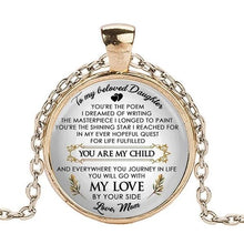 Load image into Gallery viewer, Beloved Daughter Gem Pendant
