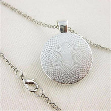 Load image into Gallery viewer, Silver Handmade Glass Necklace Pendant from Mom
