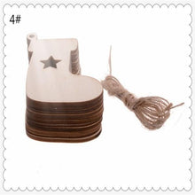 Load image into Gallery viewer, Small Wooden Christmas Tree Ornaments
