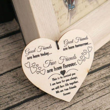 Load image into Gallery viewer, Wooden Best Friend Heart Plaque

