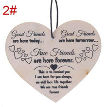 Load image into Gallery viewer, Wooden Best Friend Heart Plaque
