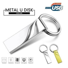 Load image into Gallery viewer, Metal USB Flashdrive Keychain
