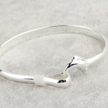 Load image into Gallery viewer, Silver Dolphin Clasp Bracelet
