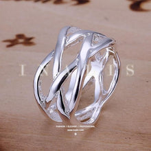 Load image into Gallery viewer, Silver Fish Net Ring
