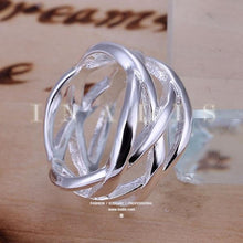 Load image into Gallery viewer, Silver Fish Net Ring
