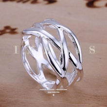 Load image into Gallery viewer, Silver Fish Net Ring
