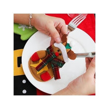 Load image into Gallery viewer, 3 Pcs/ Set Cute Christmas Xmas Decor Santa Kitchen Tableware Holder Pocket Dinner Bag
