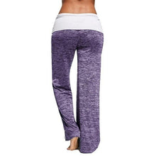 Load image into Gallery viewer, Women's Color Block Wide Leg Palazzo Yoga Pants
