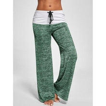 Load image into Gallery viewer, Women's Color Block Wide Leg Palazzo Yoga Pants
