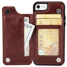 Load image into Gallery viewer, Magnetic Leather Phone Wallet Case
