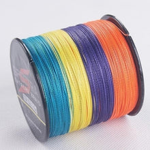 Load image into Gallery viewer, 6lb 100M Multifilament braided fishing line 4 weaves roll PE
