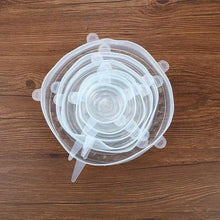 Load image into Gallery viewer, Reusable Silicone Lid Wrap: Keep Food Fresh!
