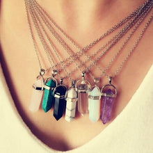 Load image into Gallery viewer, Quartz Crystal Pendant Necklace
