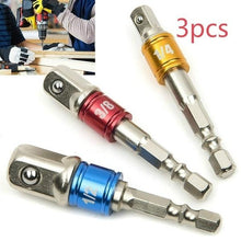 Load image into Gallery viewer, 3 pack Drill Bit Hex Adapter Set

