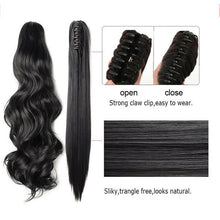 Load image into Gallery viewer, 18 inch Womens Long Curly Ponytail Clip-on Hair Extension
