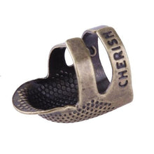 Load image into Gallery viewer, Retro Sewing Thimble, Metal Finger Protector
