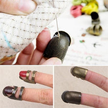 Load image into Gallery viewer, Retro Sewing Thimble, Metal Finger Protector
