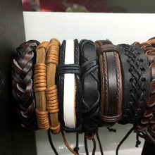 Load image into Gallery viewer, 10 pack Vintage Genuine Leather Bracelets
