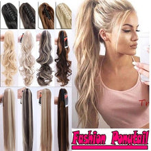 Load image into Gallery viewer, Ponytail Extensions Clip in Ponytail Hair Extensions Black Brown Blonde
